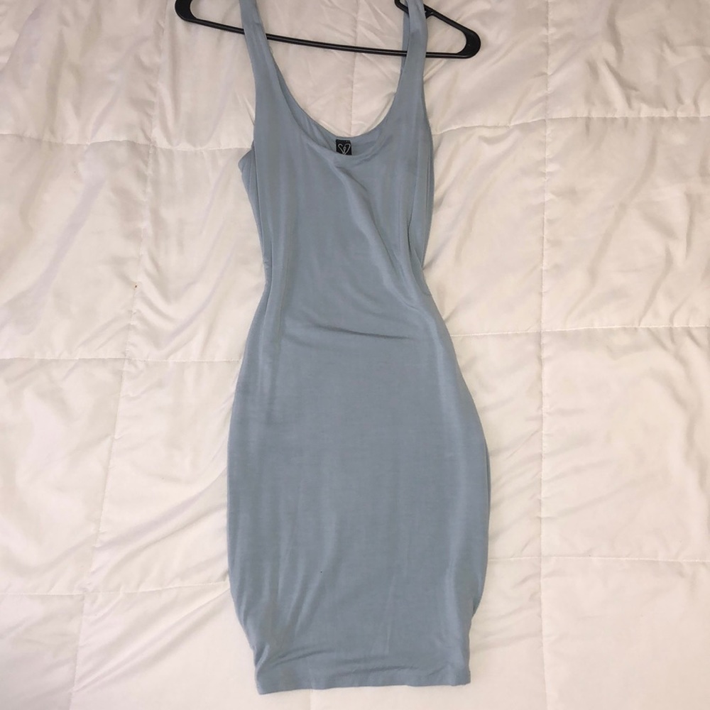 Windsor Baby Blue Tank Mini Dress